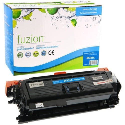 Replacement fuzion Remanufactured Toner Cartridge fits HP 654A - Cyan GSUGSCF331ANC