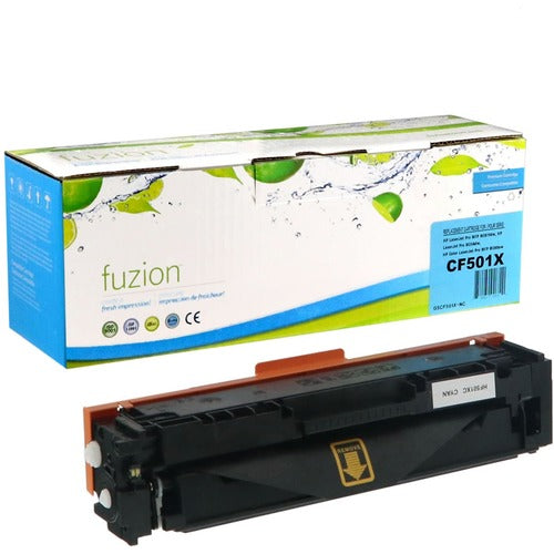 Replacement fuzion Remanufactured Toner Cartridge fits HP 202X - Cyan GSUGSCF501XNC