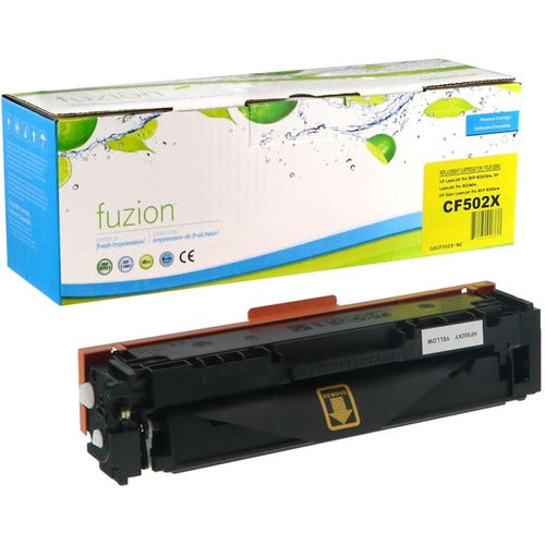 Replacement fuzion Remanufactured Toner Cartridge fits HP 202X - Yellow GSUGSCF502XNC