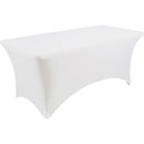 Iceberg Stretch Fabric White Table Cover 16513