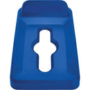Rubbermaid Commercial Slim Jim Vertical Lid Mixed Recycling Blue 2018302