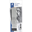 Staedtler Mars Lumograph Charcoal Pencil Set 100CSBK4A6