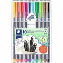 Staedtler Triplus Fineliner 10-piece Porous Point Pens 334SB10A6