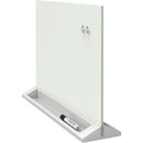 Quartet Glass Desktop Dry-Erase Panel, Frameless, 23" x 17" 3413826909