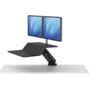 Fellowes Lotus&trade; RT Sit-Stand Workstation Black Dual 8081601