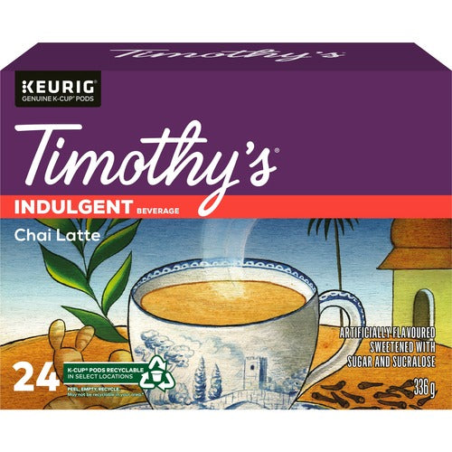 Timothy's Chai Latte Tea K-Cup KEU7710517