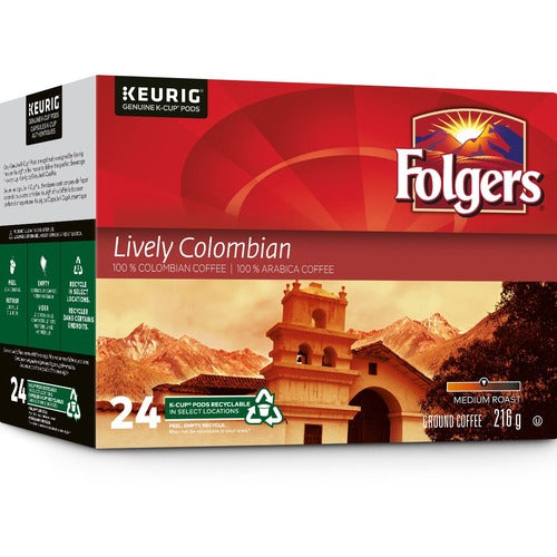 Folger K-Cup Lively Colombian Coffee KEU6122709