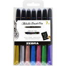 Zebra Pen Metallic Brush Pen Set 01607