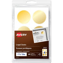 Avery Legal SealsHandwrite, 1-15/16" Diameter, Gold 2353