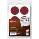 Avery Legal SealsHandwrite, 1-15/16" Diameter, Red 2354
