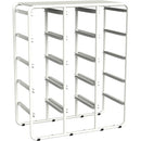 Storex Metal Cubby Bin Storage Rack 62493E01C