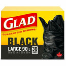 Glad Black 90L Large Bags 11837PAK2