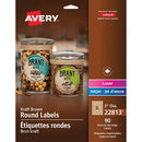 Avery Kraft Round Labels 22813