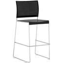 Safco Currant Bistro-Height Chrome Stack Chairs - 2/CT 4273CM