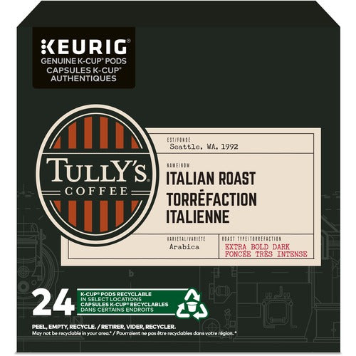 Tully's K-Cup Italian Roast Extra Bold Coffee KEU9420788