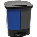 Globe Step-On 2 Stream Can Waste/Recycle 9600