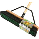 Globe 18" Assembled Wood Block Contractor Push Broom-Medium 4063