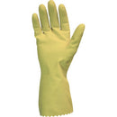 Safety Zone Yellow Flock Lined Latex Gloves GRFYMD2E