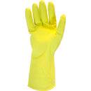 Safety Zone Yellow Flock Lined Latex Gloves GRFYMD1B