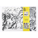 Funny Mat Reusable Tabletop Coloring Mat JURASSIC