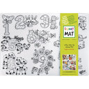 Funny Mat Reusable Tabletop Coloring Mat NUMBERSM