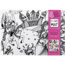 Funny Mat Reusable Tabletop Coloring Mat PRINCESS