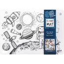 Funny Mat Reusable Tabletop Coloring Mat SPACE