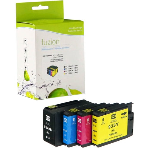 Replacement fuzion Ink Cartridge fits HP 932XL - Black, Cyan, Magenta, Yellow GSUIJ932XLSET