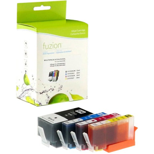 Replacement fuzion Ink Cartridge fits HP 934XL - Black, Cyan, Magenta, Yellow GSUIJ934XLSET