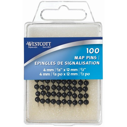 Westcott Map Pins - Black ACM00175