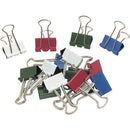 Westcott 3/4" (19 mm) Coloured Fold Back Clips, 100/box 00500