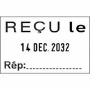 Classic 2210 Manual Date Stamp with Text - French 28001