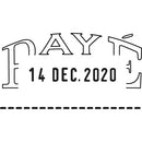 Classic 2210 Manual Date Stamp with Text - French 28003