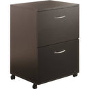 Nexera Essentials Mobile Filing Cabinet, 2-Drawer, Black 6093