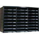 Storex 24 Compartment Literature Sorter, Black 61611U01C