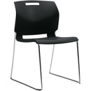 Global Popcorn Armless Chair, Polypropylene Seat & Back 436238