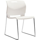 Global Popcorn Armless Chair, Polypropylene Seat & Back 436345