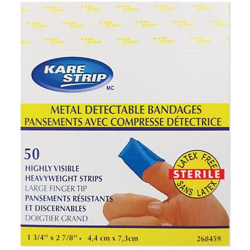 Paramedic Heavy Fabric Blue Detectable Knuckle Bandage (50) PME9990326