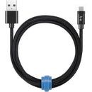 Blu Element Braided Charge/Sync USB-C Cable 4ft Black B4TCBK