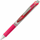 EnerGel Retractable Gel Roller, (0.7mm) Metal Tip, Pink Ink BL77P