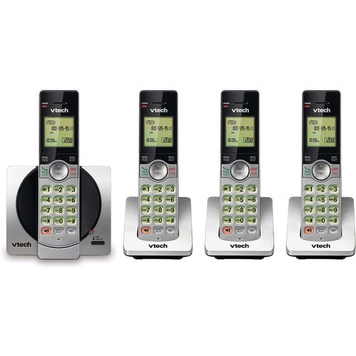 VTech CS6919-4 DECT 6.0 Cordless Phone - Silver, Black VTECS69194