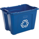 Rubbermaid Commercial Recycling Box 14 Gal Blue 110734