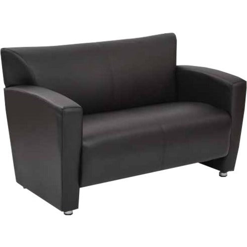 OSP Furniture Loveseat with Silver Finish Legs OSPSL2912SU6