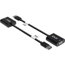 Club 3D DisplayPort to VGA Black Active Adapter M/F CAC2013