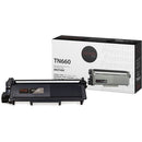 Premium Tone Laser Toner Cartridge TN660 - Black - 1 Each NCBRTN660