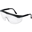 MCR Safety SS1 Series Black Safety Glasses With Clear Lens SS110