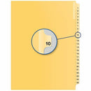 Quest Numerical Litigation Index Dividers QB112510