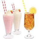 Stone 8" Milkshake Paper Straws Wrapped 400300