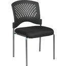 ProLine II Titanium Finish Armless Visitors Chair with Ventilated 862030