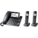 Panasonic KX-TGF872B DECT 6.0 Corded/Cordless Phone - Black KXTGF872B